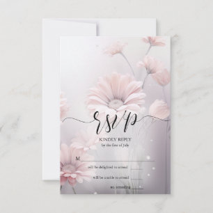 RSVP 2 Elegantes Daisies Rosa
