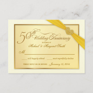 RSVP - 50 invitaciones para el Aniversario Dorado