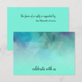 RSVP Aqua y Estrella Azul de David