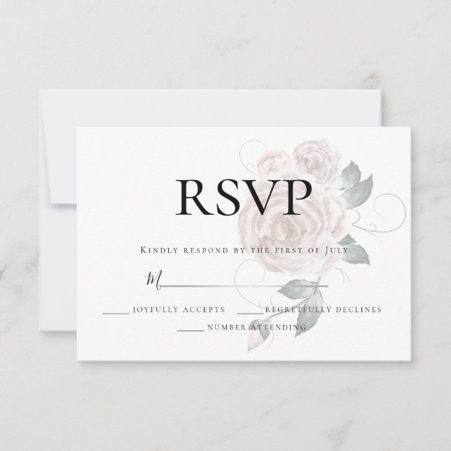 RSVP  | Aquarela Rosa Polvo Rosa Pálido  (Anverso)