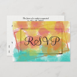 RSVP Artsy Gouache Agua Geométrica