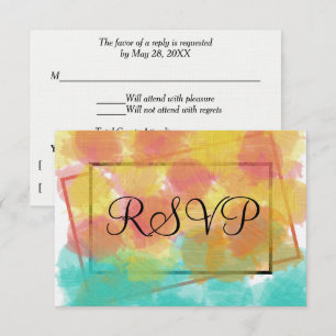RSVP Artsy Gouache Agua Geométrica