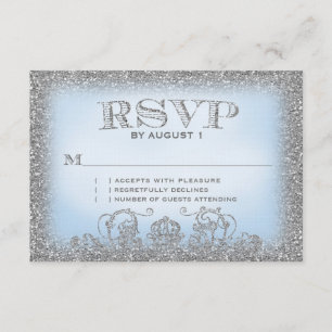 RSVP azul érase una vez de plata