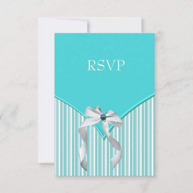 RSVP azul turquesa (Anverso)