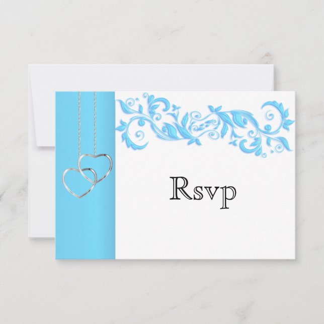 RSVP Baby Blue Floral Swirl and White (Anverso)
