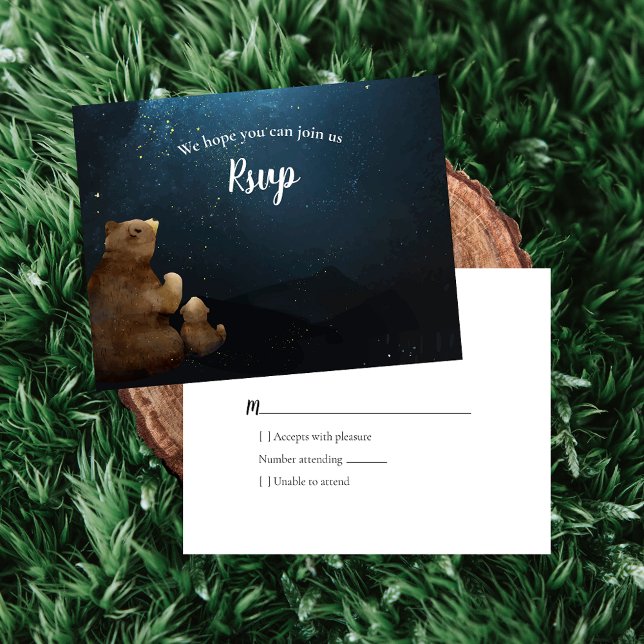 RSVP Baby Shower Bears Twinkle Twinkle Little Star (Subido por el creador)