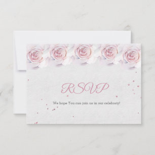 RSVP Baby Shower Cards Rubor Pink