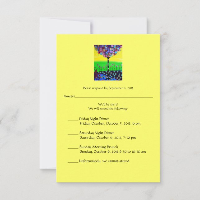RSVP Bat Mitzvah para Aliado (Anverso)