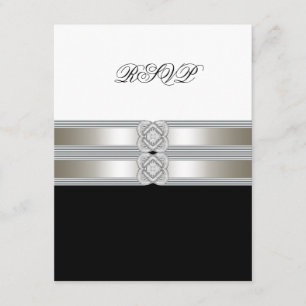 RSVP blanco negro