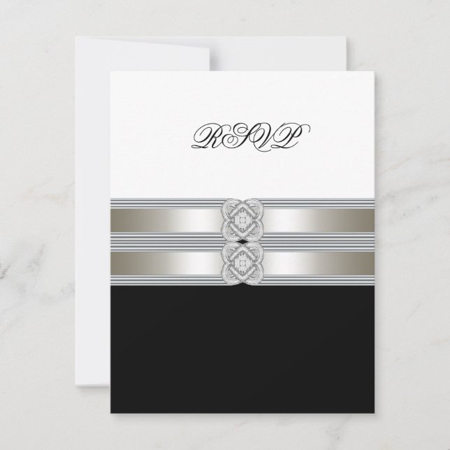 RSVP blanco y negro (Anverso)