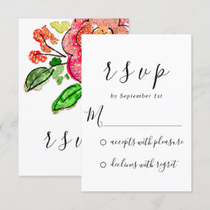 RSVP Boda Bridal Shower Sweet16th Floral
