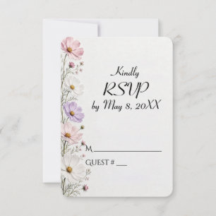 RSVP Boda Cosmos Borde Floral