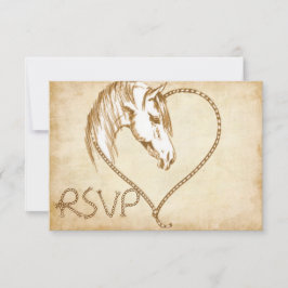 RSVP Boda de caballos de países occidentales