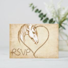 RSVP Boda de caballos de países occidentales