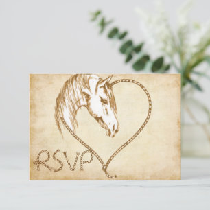 RSVP Boda de caballos de países occidentales