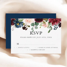 RSVP Boda de escritura floral rusa