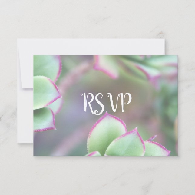 RSVP | Boda de éxito verde moderno (Anverso)