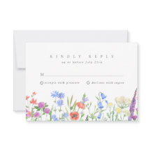 RSVP Boda de Jardín Boho Flor Silvestre de Primave