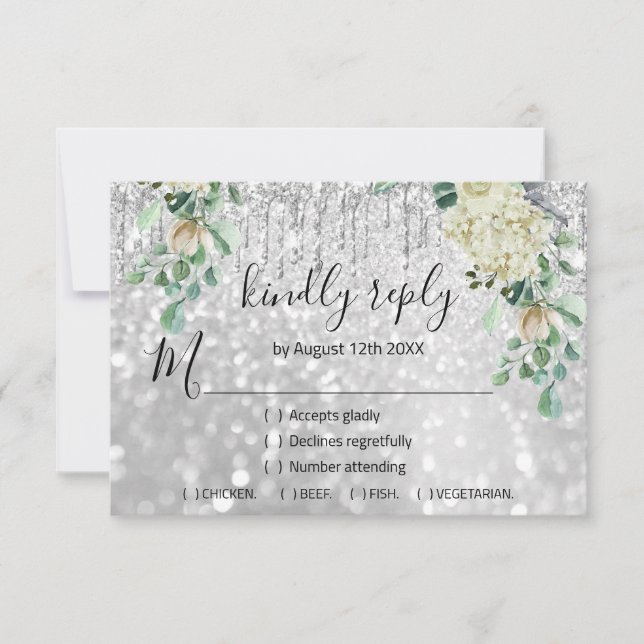RSVP Boda de Plata Brillo Bridal Menta Brillante (Anverso)