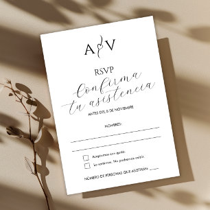 Rsvp Boda Español Nuestra Boda Reserva La Fecha