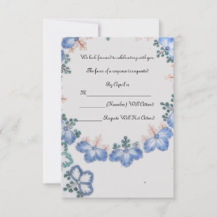 RSVP Boda Imari Antiguo Japonés Azul