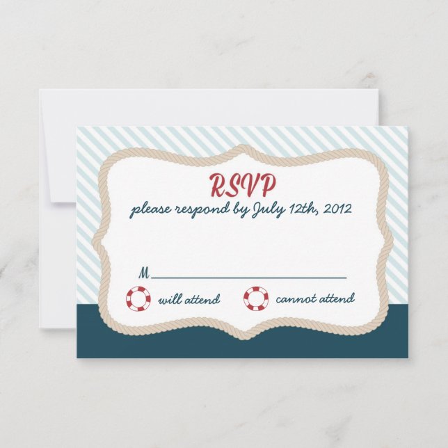 RSVP boda náutica (Anverso)