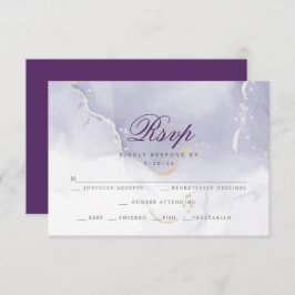 RSVP Comida Elección | Lilac Watercolor Wash