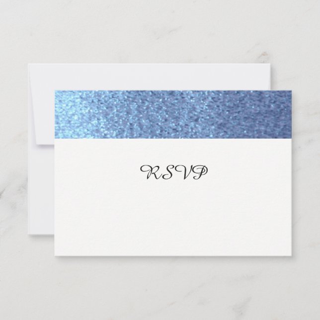 RSVP con brillo falso azul (Anverso)