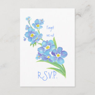 RSVP con Olvídenme, Flor acuarela