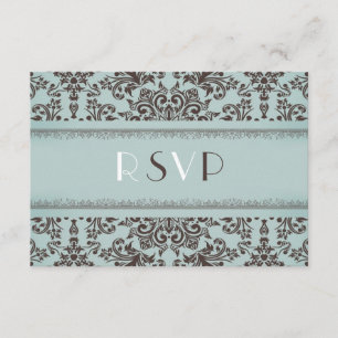 RSVP con tarjeta plana de Boda de opción de alimen