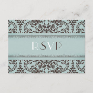 RSVP con tarjeta plana de Boda de opción de alimen