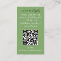 RSVP con una tarjeta de exploración QR