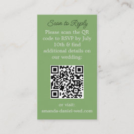 RSVP con una tarjeta de exploración QR