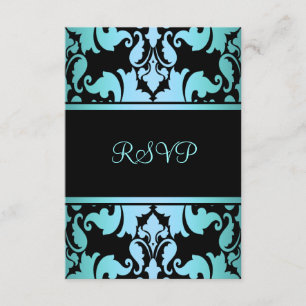 RSVP Damask Real Azul