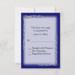 RSVP de acento azul