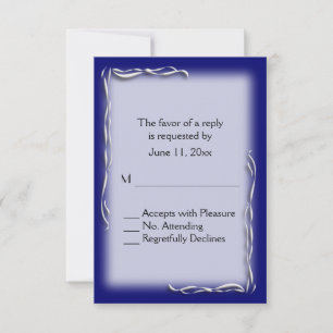 RSVP de acento azul