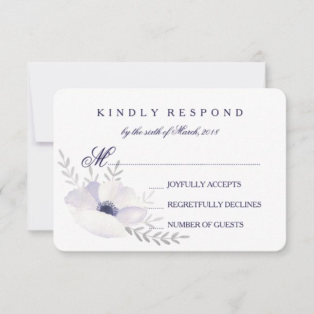 RSVP de Anemones Románicos (Anverso)