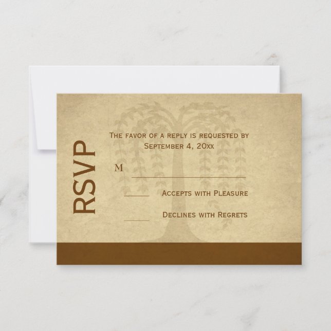 RSVP de árbol silvestre de otoño (Anverso)