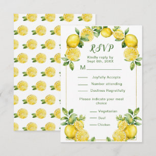 RSVP de armazón de limón italiano