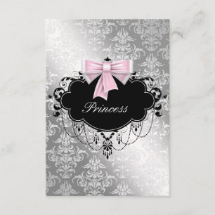 RSVP de Baby Shower de Princesa Bebé Niña Rosa Pla