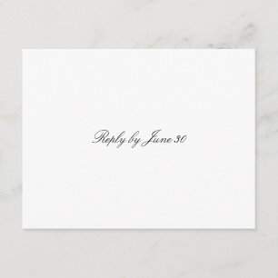 RSVP de blanco sencillo de GC