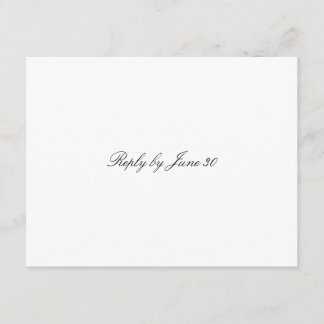 RSVP de blanco sencillo de GC