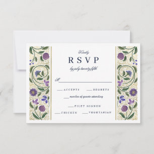 RSVP de boda con borde iluminado