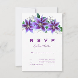 RSVP de boda con Clematis Chic Clásico