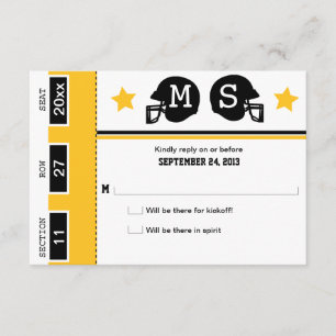RSVP de Boda de Entradas de Fútbol
