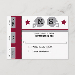 RSVP de Boda de Entradas de Fútbol