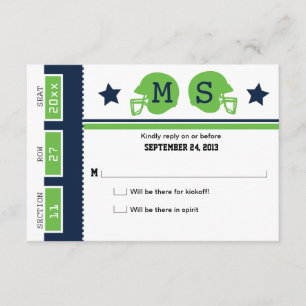 RSVP de Boda de Entradas de Fútbol