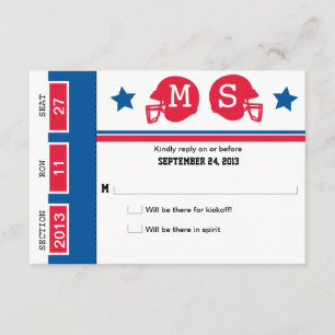 RSVP de Boda de Entradas de Fútbol