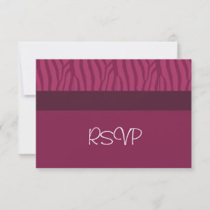 RSVP de boda de frambuesa