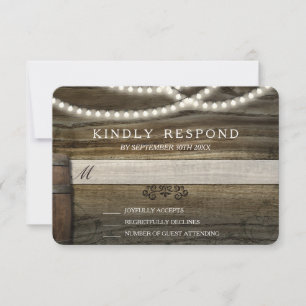 RSVP de boda de invierno ruso